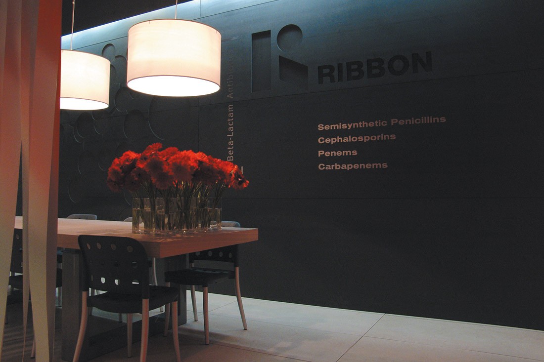 Ribbon Chemical Product - Stand - Marco Strina - Graphic Design